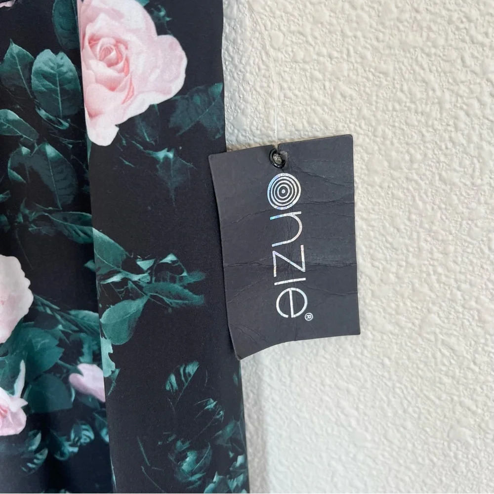 New Onzie Hot Yoga High Rise Legging 228 Rose Bud Floral Print NWT Casual Women - Picture 5 of 10